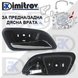 Дръжка вътрешна врата дясна Chevrolet Cruze Lacetti Nubira Daewoo Nubira